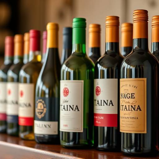 Bottiglie di vino italiano