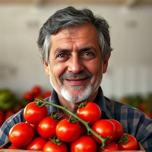 Ritratto di Salvatore De Luca, il nostro fornitore di fiducia di pomodori San Marzano